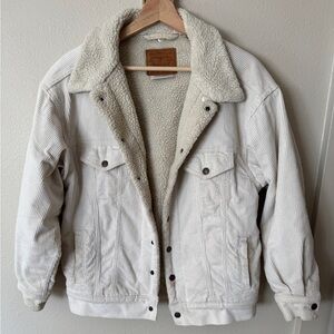 Levi's Off-White Sherpa-Lined Jacket